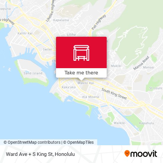 Mapa de Ward Ave + S King St