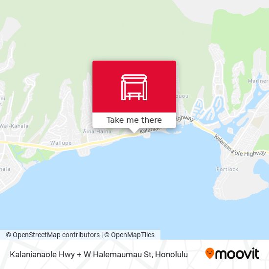 Kalanianaole Hwy + W Halemaumau St map