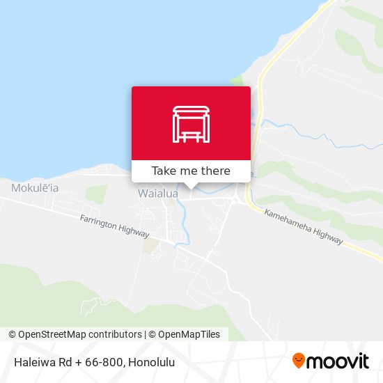 Haleiwa Rd + 66-800 map