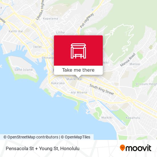 Mapa de Pensacola St + Young St