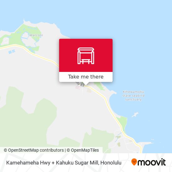 Mapa de Kamehameha Hwy + Kahuku Sugar Mill