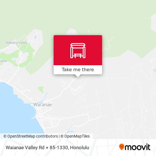Mapa de Waianae Valley Rd + 85-1330