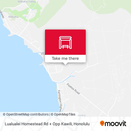 Mapa de Lualualei Homestead Rd + Opp Kawili