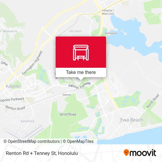 Renton Rd + Tenney St map