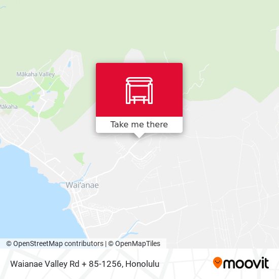 Waianae Valley Rd + 85-1256 map