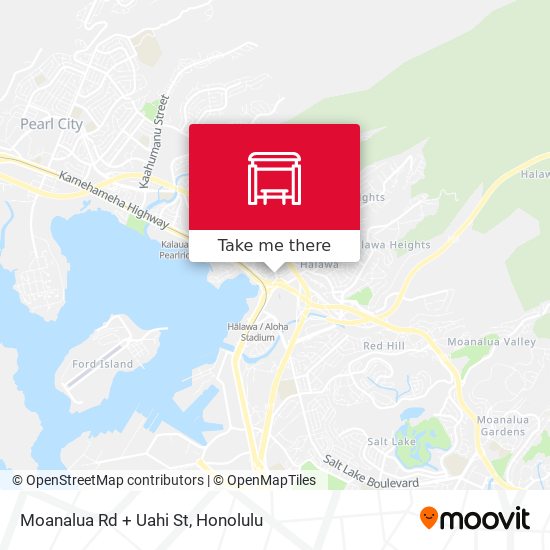 Moanalua Rd + Uahi St map
