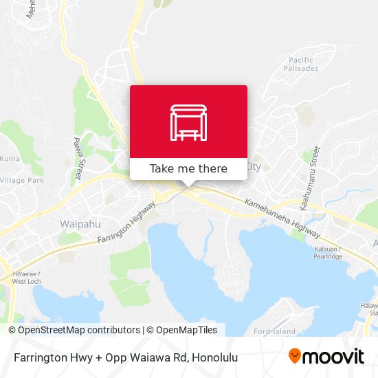 Mapa de Farrington Hwy + Opp Waiawa Rd