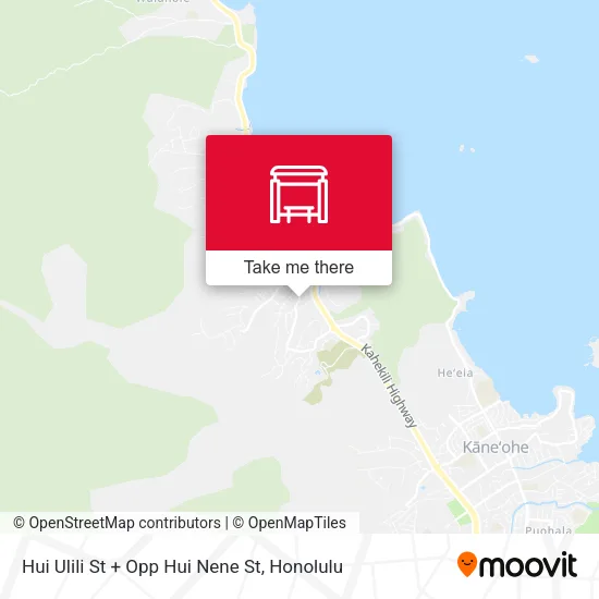 Mapa de Hui Ulili St + Opp Hui Nene St
