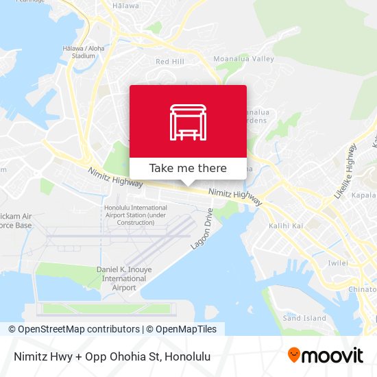 Mapa de Nimitz Hwy + Opp Ohohia St