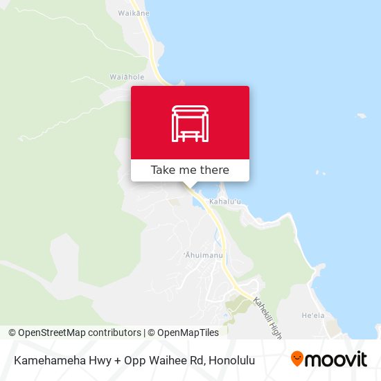 Mapa de Kamehameha Hwy + Opp Waihee Rd