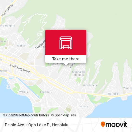 Mapa de Palolo Ave + Opp Loke Pl