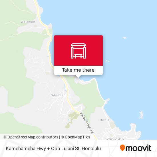 Kamehameha Hwy + Opp Lulani St map