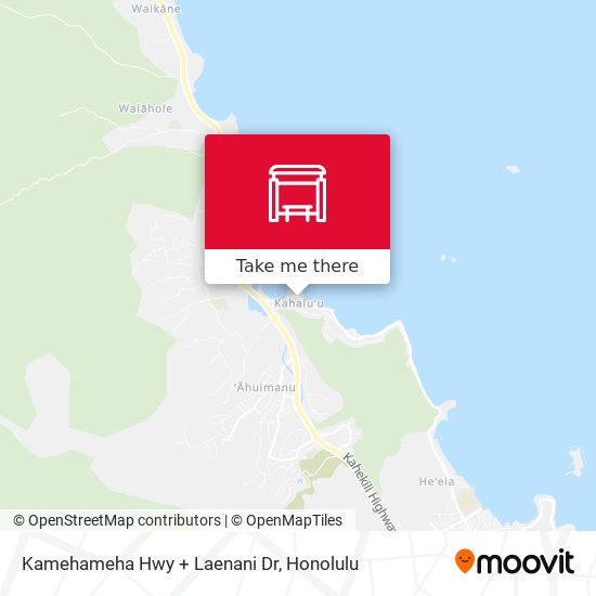 Kamehameha Hwy + Laenani Dr map