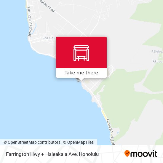 Mapa de Farrington Hwy + Haleakala Ave