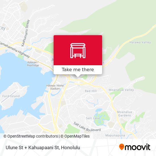 Mapa de Ulune St + Kahuapaani St