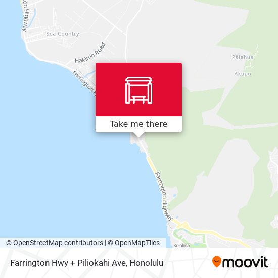 Farrington Hwy + Piliokahi Ave map