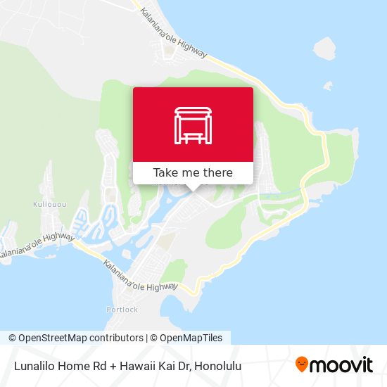 Mapa de Lunalilo Home Rd + Hawaii Kai Dr
