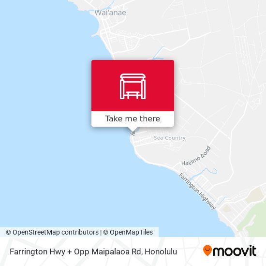 Farrington Hwy + Opp Maipalaoa Rd map