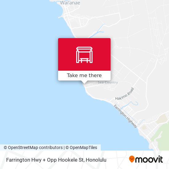 Farrington Hwy + Opp Hookele St map