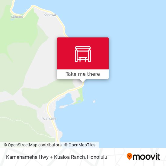 Mapa de Kamehameha Hwy + Kualoa Ranch