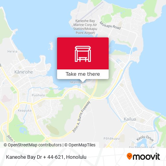 Kaneohe Bay Dr + 44-621 map