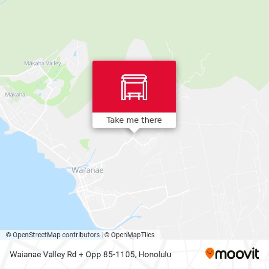 Waianae Valley Rd + Opp 85-1105 map