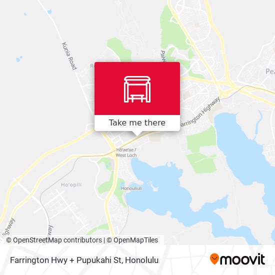 Mapa de Farrington Hwy + Pupukahi St