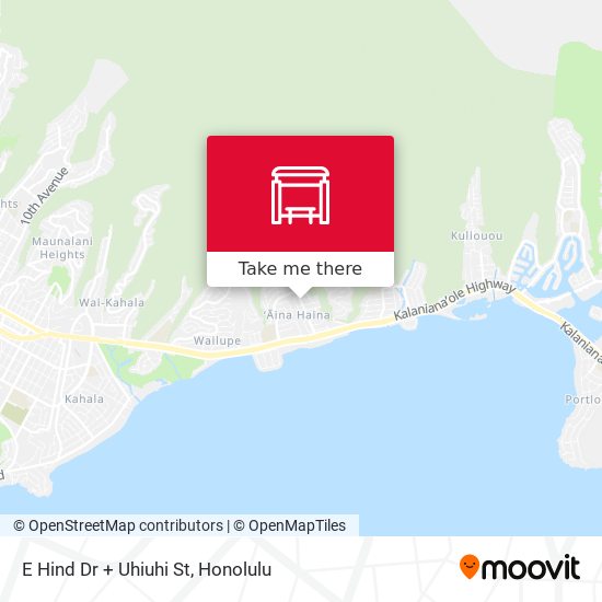 Mapa de E Hind Dr + Uhiuhi St