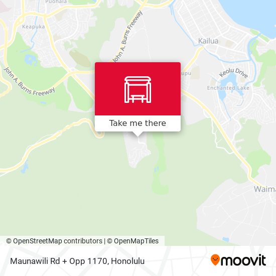 Maunawili Rd + Opp 1170 map