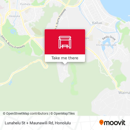 Lunahelu St + Maunawili Rd map
