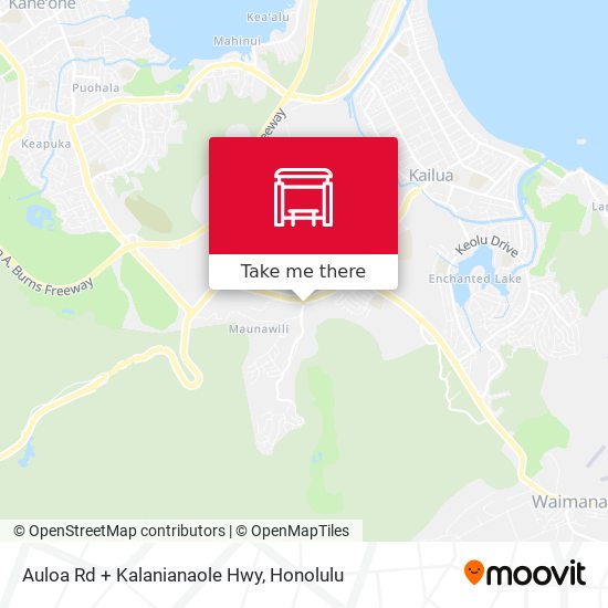 Mapa de Auloa Rd + Kalanianaole Hwy