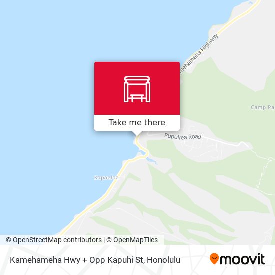 Mapa de Kamehameha Hwy + Opp Kapuhi St