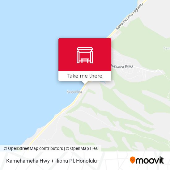 Kamehameha Hwy + Iliohu Pl map