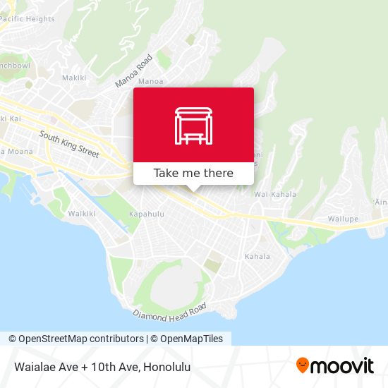 Mapa de Waialae Ave + 10th Ave