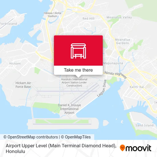 Airport Upper Level (Main Terminal Diamond Head) map