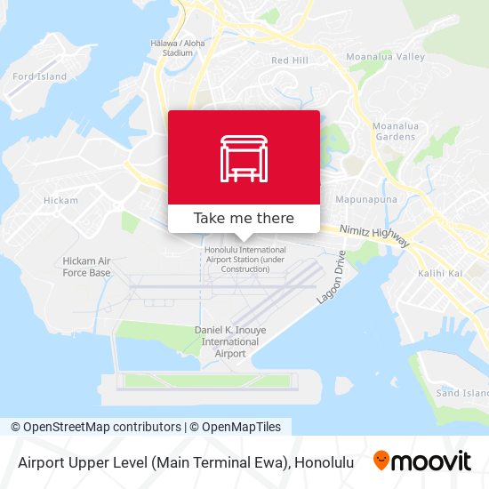 Airport Upper Level (Main Terminal Ewa) map