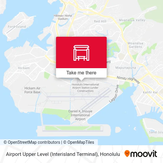 Airport Upper Level (Interisland Terminal) map