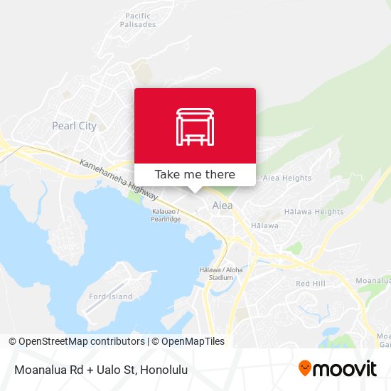 Moanalua Rd + Ualo St map