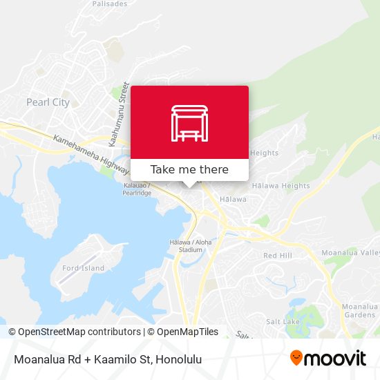 Moanalua Rd + Kaamilo St map