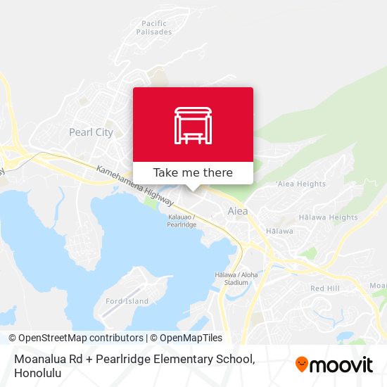 Moanalua Rd + Pearlridge Elementary School map
