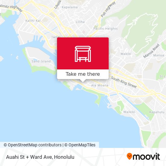 Mapa de Auahi St + Ward Ave