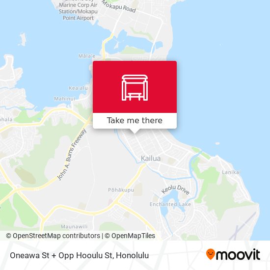 Oneawa St + Opp Hooulu St map