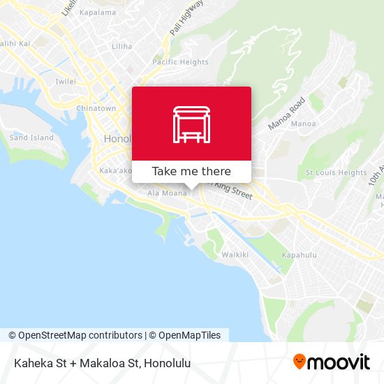 Kaheka St + Makaloa St map