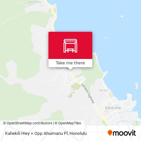 Mapa de Kahekili Hwy + Opp Ahuimanu Pl
