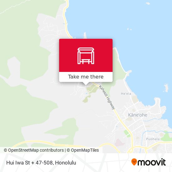 Hui Iwa St + 47-508 map