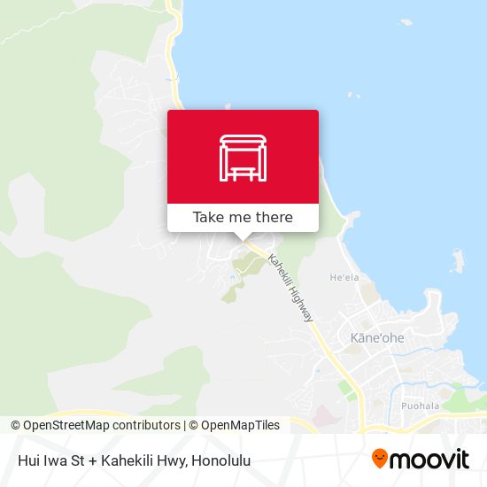 Hui Iwa St + Kahekili Hwy map