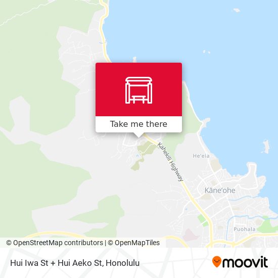 Hui Iwa St + Hui Aeko St map