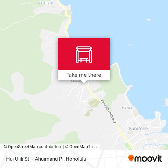 Hui Ulili St + Ahuimanu Pl map