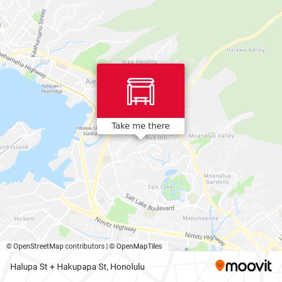 Halupa St + Hakupapa St map