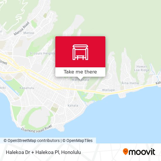 Halekoa Dr + Halekoa Pl map